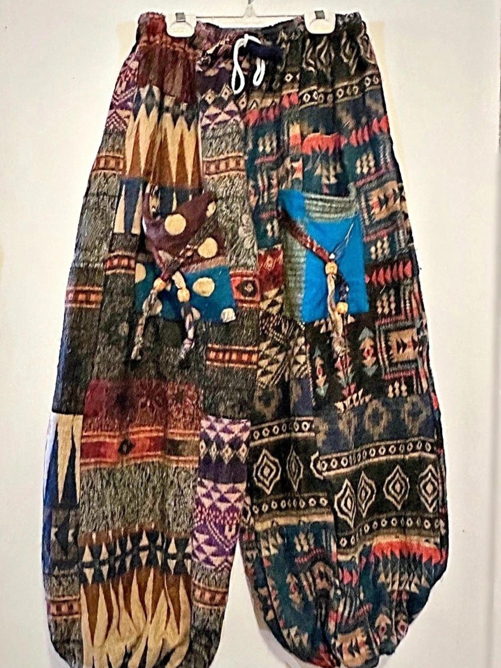 Women's Geometric Wide-Leg Pants